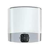 Ariston Fleck Duo 5 - Calentador de Agua Eléctrico Bajo Consumo Horizontal y Vertical, Termo Eléctrico 30 Litros Plano 50,6x27,5x53,6 cm - Fabricado para Instalación en España
