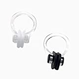 Pinzas para la Nariz, 2 Pcs Entrenar y Buceo Pinzas para la Nariz, Pinzas Nariz Natacion de Silicona, Impermeable Silicona Pinzas para la Nariz, Pinzas Nariz Natacion de Silicona para Niños y Adultos