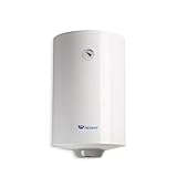 Regent - Termo Eléctrico 100L, Calentador de Agua Eléctrico 100 Litros Vertical, con Luz Piloto y Válvula de Seguridad, 48x45x91.8 cm - Fabricado para ser Instalado en España