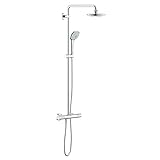 Grohe 27296001 Euphoria 180 - Sistema de ducha de Masaje con termostato, alcachofa de 180 mm y teleducha tres chorros de 110 mm