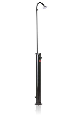 Gre AR1009 - Ducha Solar Exterior para Piscinas. Ducha para Jardín en PVC Negro, con Capacidad de 9 Litros.