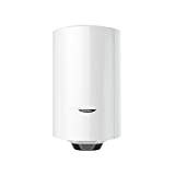 Ariston, Pro1 Eco Slim - Calentador de Agua Electrico Vertical, Termo 50 Litros, Regulación de Temperatura Externa 37,3x35,3x83,7cm