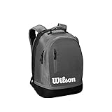 Wilson Mochila de tenis Team, Hasta 2 raquetas, Gris/negro/blanco, WRZ854903