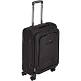 Amazon Basics - Maleta con ruedas , expandible, con lados blandos y cierre con candado TSA, 58.4 cm, Negro