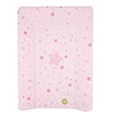 BabyCalin Luxury Changing Mat Pink Star 50 x 70 cm - Con tabla de altura impresa