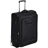 Amazon Basics – Maleta blanda expansible con candado TSA y ruedas, 71 cm, negro