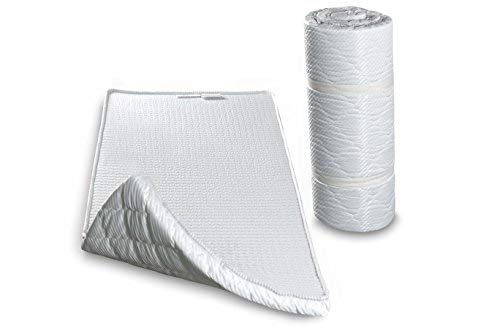EVERGREENWEB - Colchón Enrollable Individual 90x195 cm Alto 5 cm, colchoneta Gimnasia - Ideal como colchón de Invitados, para Fitness, Yoga, Pilates, ABS -para Acampar, Camping | Medio Firme