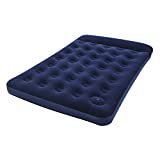 Bestway Pavillo ? Cama de aire doble Blue Horizon Step 75' x 54' x 11'/1.91m x 1.37m x 28cm con bomba de pie interna