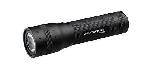 Ledlenser Linterna de bolsillo LED P7QC, 220 lúmenes multicolor (RGB), haz de luz de 60m, duración de hasta 20h, carcasa metálica robusta, funcionamiento con 4 pilas AAA, incl. pilas