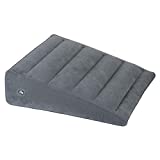 Almohada de cuña Inflable, Ligero y portátil Almohadas, Inflado/desinflado rápido, Adecuado para Viajes/reflujo ácido/antirronquidos/Ideal para Problemas de Espalda y cervicales, 60x55x18cm