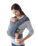 Ergobaby Embrace Mochila Portabebe Ergonomica Recién Nacidos, Extra Suave y Ultraligero (Oxford Blue)