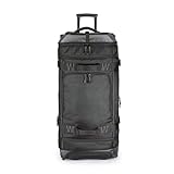 Amazon Basics: Bolsa de Viaje con Ruedas, 87 Litros, Ligera y Duradera en Tela Ripstop, de Gran Capacidad con Asa Telescópica, Ideal Para Viajes, Trabajo y Ocio, Negra