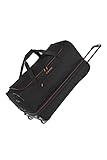 travelite Bolsa de Viaje Trolley de 2 Ruedas Talla L con Pliegue de expansión, Serie de Equipaje Basics: Bolsa de Viaje Blanda con Ruedas con Volumen Extra, 70 cm, 98 litros (Ampliable a 119 litros)