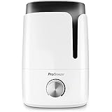 Pro Breeze Humidificador de Aire Ultrasónico de 3,5 L, Funcionamiento Continuo, Ultra Silencioso, Bandeja de Aceites Esenciales, Apagado Automático, Apto para Bebés y Adultos