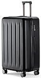 90FUN Maleta de Cabina rígida I Equipaje de Mano Ligero 4 Ruedas con Cerradura TSA I 55,5 x 37,5 x 22,3 cm (Negro, S)