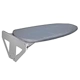 uyoyous Tabla de planchar para montar en pared, abatible, se despliega hacia abajo en un ángulo de 90 grados, ahorra espacio, 1070 mm (L) x 300 mm (An.) x 35 mm (Al.), C