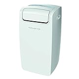 Rowenta Aire Acondicionado Portátil AU4010 3 en 1: enfría, deshumidifica y ventila, compacto, eficiencia enfriamiento de 8000 BTU, hasta 65 m3 y mando a distancia, Color Blanco