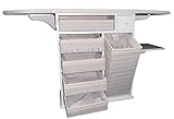 Mueble de Plancha Estoril Blanco Vintage + (Funda Elastica XXL Premiun Rayen + Tensores)