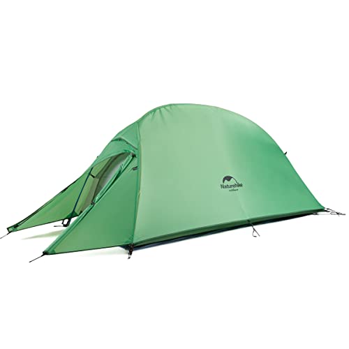 Naturehike Cloud-up Ultraligero 1 Persona Tienda de campaña Impermeable Doble Capa Camping Tienda de campaña (210T Verde Actualizar)