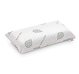 Textilhome - Almohada Viscoelástica - 150 cm - Tejido Ecológico Aloe Vera, núcleo de Visco Puro 100% Natural - Doble Funda con Cremallera. Adaptativa Termoregulada.