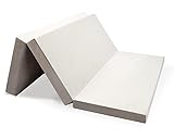 Milliard Colchón Plegable Suelo, Jergón para Invitados de Espuma Gruesa - Colchoneta Dormir Viages Extrafirme H3 con Funda (10cm Double)