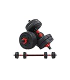 Riscko Wonduu Juego De Mancuernas 2 En 1 con Barra Ajustable 30 Kg