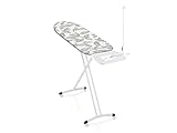 Leifheit Tabla de planchar Air Board Express L Solid MAXX para estación de vapor, tabla de planchado extragrande con funda de algodón, mesa de planchar ultraligera