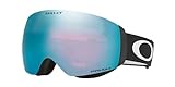 Oakley Flight Deck XM - Gafas de esquí/snowboard, Blanco Mate (Matte White) - (con logo blanco, banda negra y lente prizm zafiro iridio), Talla Única