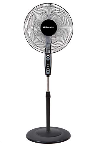 Orbegozo SF 0148 Ventilador de pie oscilante, 3 niveles de ventilación, tamaño aspas 40 cm, altura regulable, 50 W de potencia, clase de eficiencia energética A Orbegozo SF 0148 Ventilador de pie oscilante, 3 niveles de ventilación, tamaño aspas 40 cm, altura regulable, 50 W de potencia, clase de eficiencia energética A