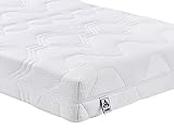 IRISETTE 03888350159 Muelles ensacados, Textile, Blanco, 90 x 190 cm