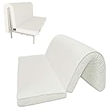 Baldiflex Brio Colchón para Sofá Cama, con Pliegue para el Asiento, ortopédico, ergonómico e hipoalergénico Medida 150x190 cm