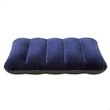 Intex 68672 - Almohada Hinchable flocada, 43 x 28 x 9 cm, Color Azul