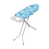 Vileda Solid - Tabla de Planchar Mediana, Altura Regulable 76-97 cm, Superficie de Planchado Extra Grande, Estable y Robusta, Color Azul, Medidas: 122 x 44 cm