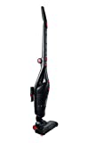 Hoover Freemotion FM18LI - Aspirador 2 en1, Escoba sin cable y aspirador de mano, Batería Litio 18V, Posición Parking, Autonomía 35min, Filtros EPA, Negro Luxor/Rojo Race