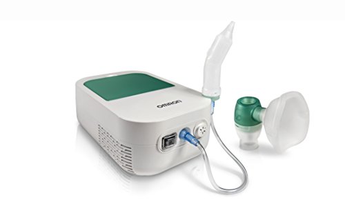 OMRON DuoBaby Nebulizador con aspirador nasal 2 en 1, especialmente diseñado para bebés: alivia la congestión nasal y trata afecciones respiratorias