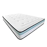 Duérmete Online Colchón Viscoelástico Bio MAX con Viscogel, Firme y Confortable, Anti-ácaros e Hipoalergénico, 105 x 190