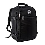 Cabin Max - Mochila (apta como equipaje de mano, 44 L, 55 x 40 x 20 cm), color negro