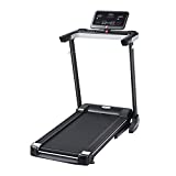 HOMCOM Cinta de Correr y Andar Eléctrica Plegable con 12 Programas Pantalla LCD Botón de Emergencia Velocidad 12 km/h Motor 500 W Carga 100 kg 71x128x122 cm Negro