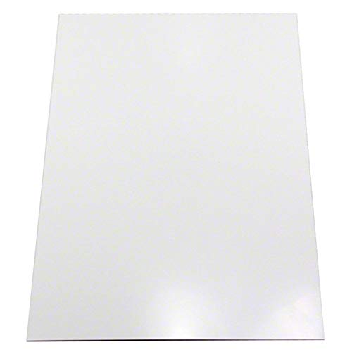 Ferroflex® A4 Lámina Ferrosa Flexible - 3m™ Autoadhesivo Y Superficie De Toallita Seca Blanca Brillante (1 Hoja)