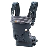 Ergobaby Colección 360 - Mochila portabebé (de 5.5 a 15 kg), color azul grisáceo