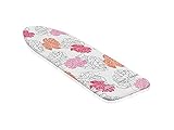 Leifheit Funda para tablas de planchar Cotton Comfort S/M, funda acolchada para tablas de hasta 125 x 40 cm, funda ajustable con cordón elástico