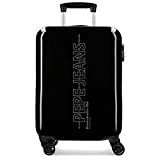Pepe Jeans Ason Maleta de cabina Negro 36x54x20 cms Rígida ABS Cierre combinación 33L 2,8Kgs 4 Ruedas dobles Equipaje de Mano