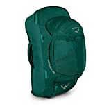 Osprey Fairview 55, mochila de viaje para mujer con mochila de día desmontable de 13 l - Rainforest Green (WS/WM)