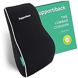 Supportiback® Cojín Lumbar de Memoria para Terapia de Postura. con Espuma de Memoria, cojín ergonómico para casa, Oficina, Coche, Viajes. Descansa y previene Dolor de Espalda Superior e Inferior