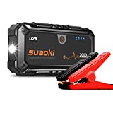 SUAOKI U28 2000A Arrancador de coche, con USB Power Bank, LED Flashlight, Multifunción, Con pinzas inteligentes