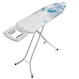 Brabantia - Tabla de planchar con un soporte firme para la plancha y marco de 22 mm, marfil, metal, Butterflies, B (124 x 38 cm)
