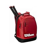 Wilson Mochila de tenis Team, Hasta 2 raquetas, Rojo/negro/blanco, WRZ857996