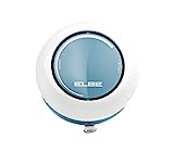 ELBE DR-1308 Radio de Ducha, Radio FM Auto scan, ipx4 contra Salpicaduras, Altavoz Incorporado, Control de Volumen, ventosas para Fijar en Pared, Funciona con Pilas, Color Blanco Azul