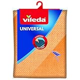 Vileda Universal - Funda de planchar, funda de 2 capas adaptable a todos los tamaños, capa de algodón y relleno de espuma, medidas: 110-130 cm de largo, 30-45 cm de ancho, color azul
