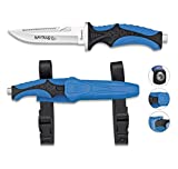 Albainox 32349. Cuchillo Submarinismo Nautilus. Azul. Mango ABS y Goma